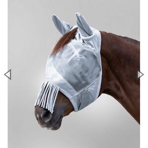 Horse Fly Mask with Ears and Fringe